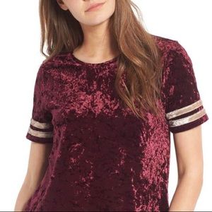 🌹✨ B.P. Crushed Velvet Jersey T-Shirt (XXS)